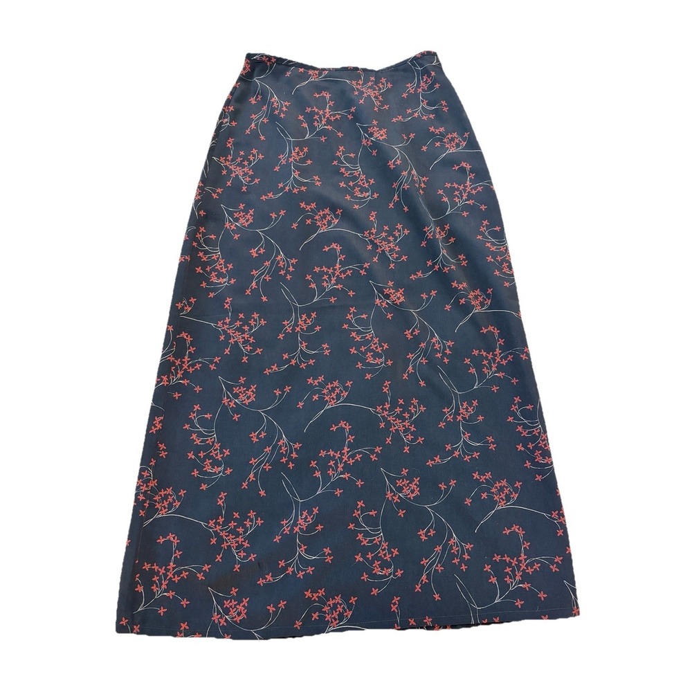 Vintage 90s Aeropostale Skirt A Line Flowy Prairie Floral Size 6 Dark Romantic